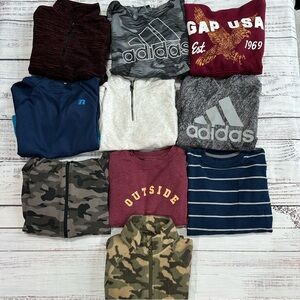 Boys Winter Tops Bundle- Hoodies, Sweaters, Sweatshirts- Size 8/M